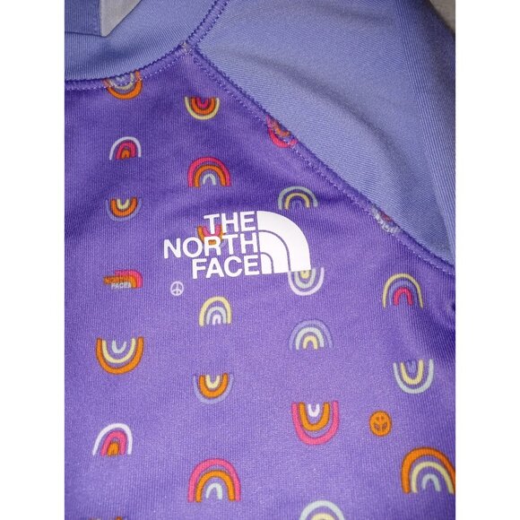 The North Face One Piece Swimsuit Baby Girl Size 3-6 Months Purple Rainbow - Picture 2 of 4